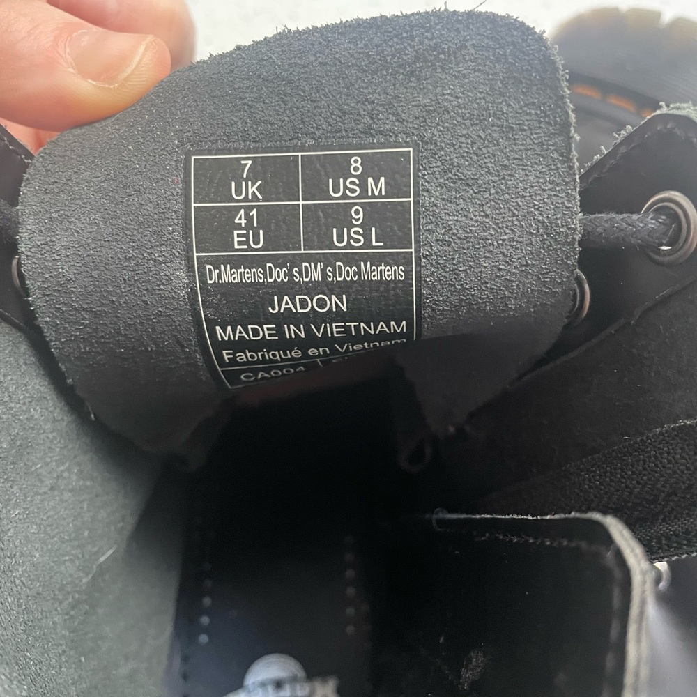 DR.MARTEN JADON- Black leather combat boots - Picture 4 of 4